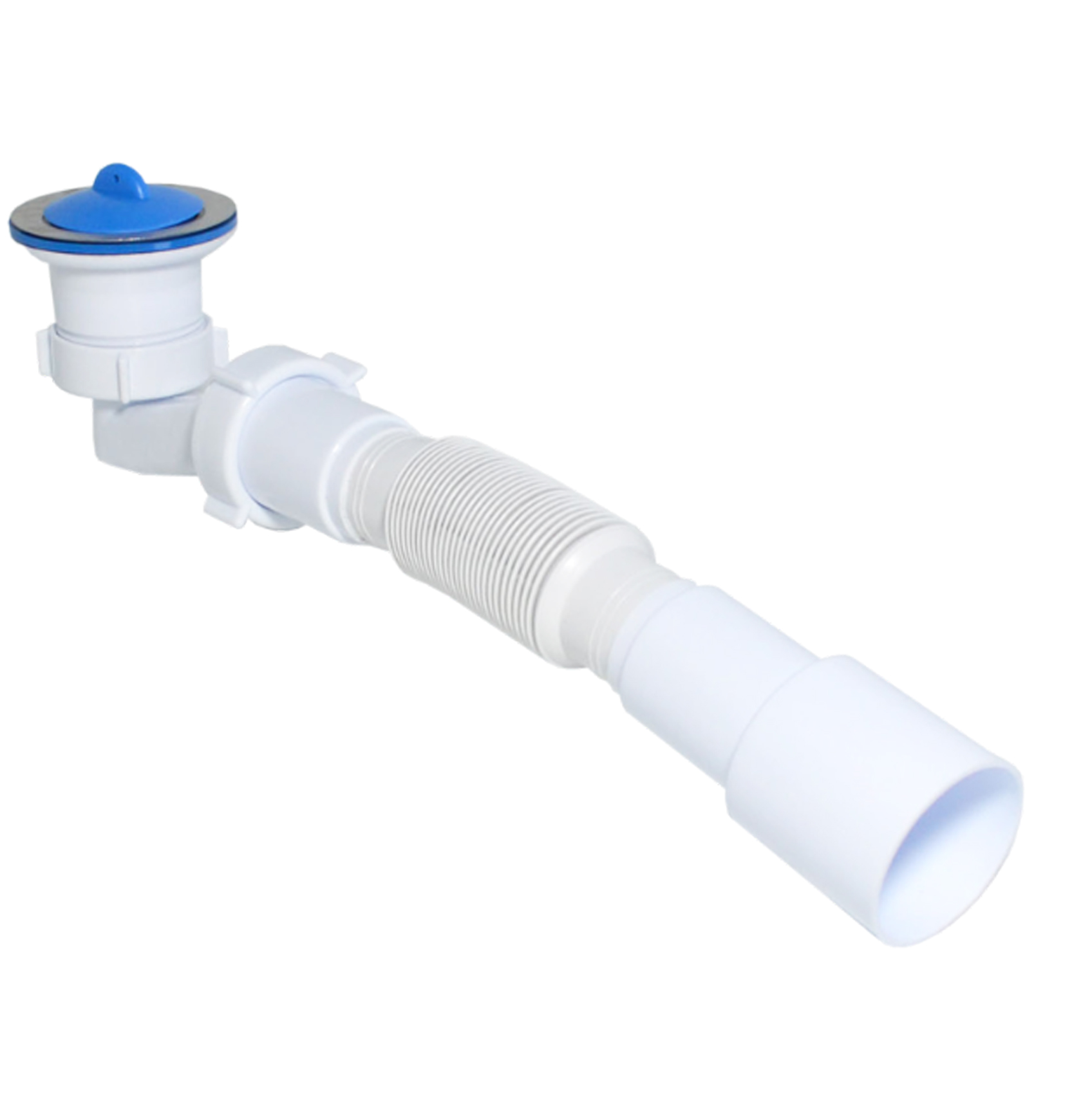 Сифон для душового піддону "НИЗЬКИЙ" 11/2 з гофр 32*32/40/50, SE 3860 WATERSTAL